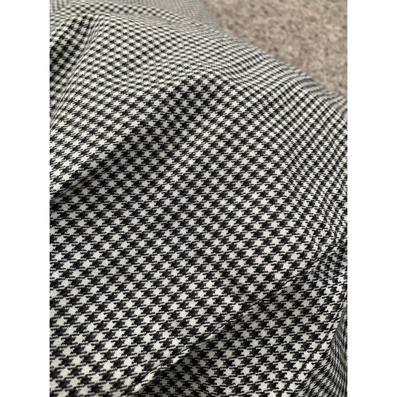 Vintage Houndstooth Trousers High Waist Pleated Career Pants charter club size 8 - Picture 2 of 11